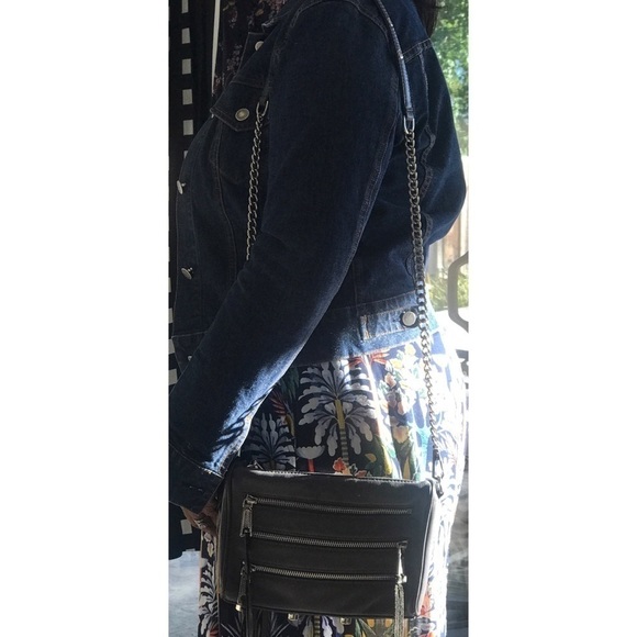 Rebecca MINKOFF MOTO ZIP CROSSBODY CHAIN BAG - Picture 5 of 12